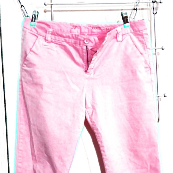 GAP Khakis By GAP, Bright Pink. Womens Size 8 Reg. - Picture 1 of 12